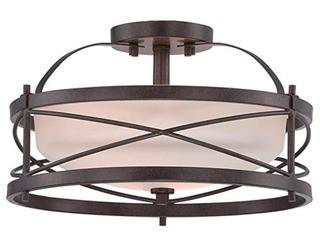 Farrier 2-Light Semi Flush Mount Old Bronze