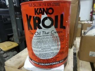 1 Pail of Kroil  (19L)(5Gal) Penetrating Oil