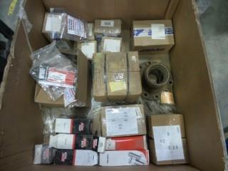 Misc heavy truck parts and filters, Kenworth hubs and parts.