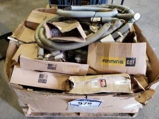 Qty Of Baldwin Filters,(12) Fasco Motors 115vac 0.5hp, Lincoln Air Motor, CCH Light Fixtures, CCH Fixture Glass Lenses, Approx 12 Phillips Advanced Ballasts, (4) Hydraulic Hoses