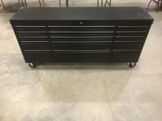 New 72" 15 Drawer Tool Box, Part # HTC-7215-PC