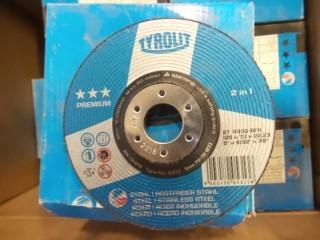 (13) Tyrolit 5"x9/32x7/8" Grinding Disc, 10 per box 