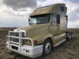 2008 Freightliner Century Class ST T/A Tractor c/w Mercedes-Benz OM 460, A/T, 12,000LB Frts, A/R 40,000LB Rears, Double Bunk Sleeper, Showing 1,058,760 KMS, 16,294 HRS. VIN # 1FUJBBCV88LY79543 *Body Damage* 