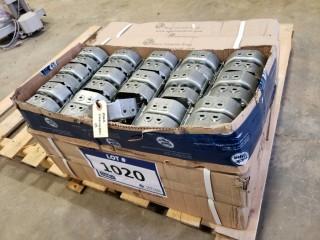 Lot Of 150 Pieces Of Octogon Electrical Boxes, Mayco Industries 