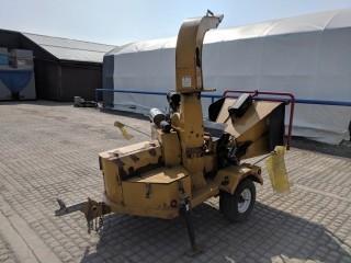 Wallenstein CR60 Portable Wood Chipper Showing 578 Hours. S/N 2E9US1116AS091025