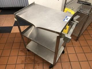 3-Tier Rolling Cart *Note: Damaged**