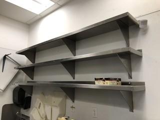 Qty Of (3) Stainless Steel Shelves