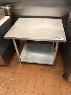 36"X 30" Stainless Steel Prep Table Only *Contents Not Included*
