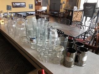 Qty Of Assorted Glasses And Pitchers