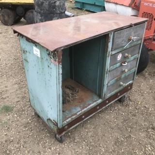 Steel Tool Box On Wheels