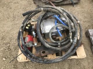 Pallet Of Hoses And Hydraulic Tank