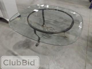 Glass Top Coffee Table 45"x45"