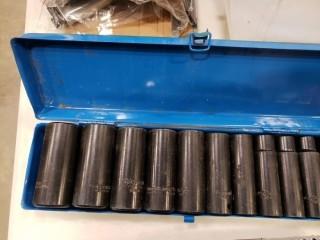 Westward 11 piece 1/2" SAE Deep Impact Socket Set
