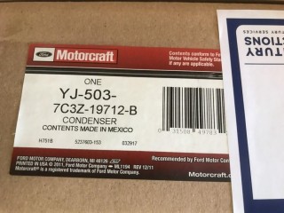 Condensor Assembly, Fits 2008 -2010 Super Duty F-250-550, Part # 7C3Z-19712-B
