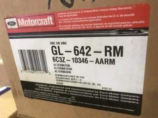 (5) Motorcraft Alternators, Fits most Ford models Super Duty F-250-550,Part# GL-642-RM
