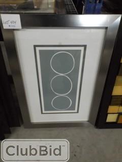 Circle Print Framed 2'x34"
