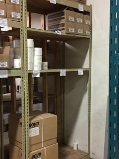 Shelving Unit C/w Coffee, Cappuccino, Filter Paper And Cups.