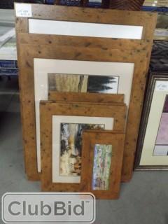 Qty of (8) Farm & Ranch Framed Prints Assorted Sizes