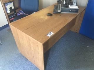 Wood Office Desk *Contents Not Included*