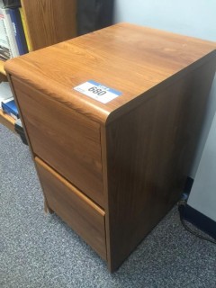Wood 2-Drawer Side Storage.