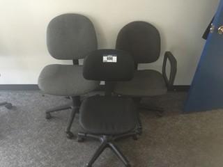 Qty Of (3) Cloth Task Chairs.