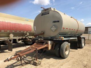 Selling Off-Site 1983 Westank 15,900 Litre T/A A-Train Tank Trailer c/w 11R24.5 Tires. Only Used To Haul Potable Water. S/N TA19AODR000037.  Location:  339 Aquaduct Dr., Brooks, AB Call Tim For Further Information 403-968-9430.