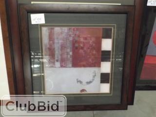 Framed Abstract Print 31"x31"