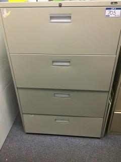 Metal 4-Drawer Filing Cabinet