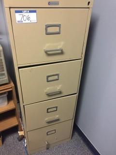 Metal 4-Drawer Filing Cabinet