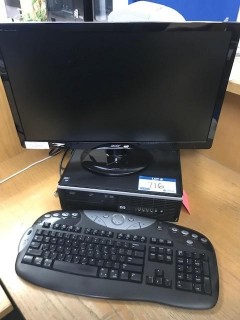 Acer Monitor C/w Keyboard And Tower *Note: No Hard Drive*