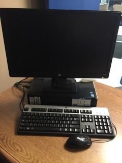 HP Monitor C/w Keyboard, Mouse And Tower. *Note: No Hard Drive*