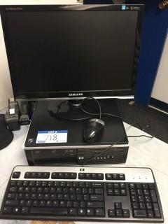 Samsung Monitor C/w Keyboard And Tower. *Note: No Hard Drive*