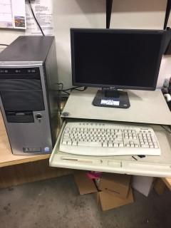 Acer Monitor C/w Keyboard And Tower *Note: No Hard Drive*