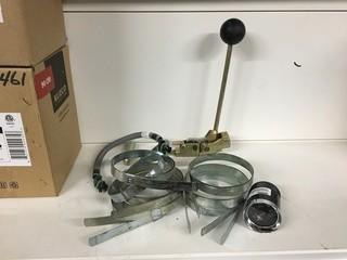 Lot of Miscellaneous Banding Tool w/ Bands, Differential Wiring Pigtails and Fuel Gauge Etc.