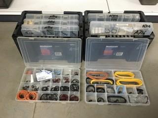 Lot of Mastercraft Parts Organizers c/w O-Ring Kits