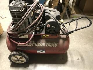 Coleman Powermate 115V 20 Gallon Air Compressor. SN X0710781