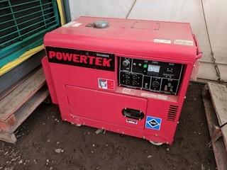 Powertek EDG6000S Diesel 6000W Inverter Generator.