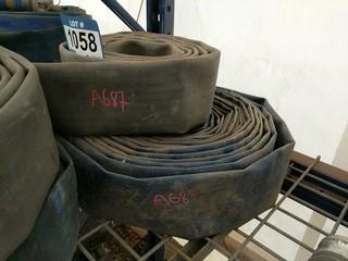 Lot of (2) Rolls of 3" Water Discharge Hose.