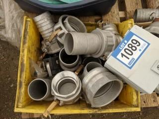 Lot of Assorted Water Pipe Gaskets, Couplers, Etc.