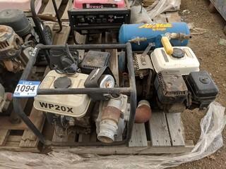 Airmate Twin Tank Air Compressor & 2" Honda Power Trash Pump.