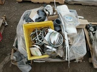 Lot of Assorted U Bolts, Band Clamps, Pip Couplers, Etc.