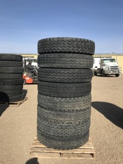 Selling Off-Site (8) 11R24.5 Trailer Tires. Location:  339 Aquaduct Dr., Brooks, AB Call Tim For Further Information 403-968-9430.