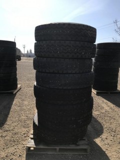 Selling Off-Site (8) 11R24.5 Trailer Tires. Location:  339 Aquaduct Dr., Brooks, AB Call Tim For Further Information 403-968-9430.