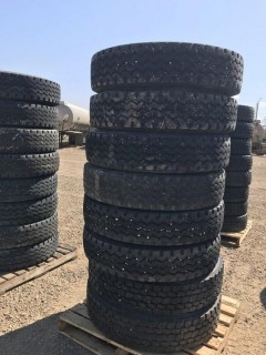 Selling Off-Site (8) 11R24.5 Trailer Tires. Location:  339 Aquaduct Dr., Brooks, AB Call Tim For Further Information 403-968-9430.