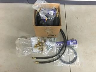 Lot of Assorted Polymax Rubber Hose and Connectors