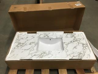 Luxo Marble Single Sink Vanity 49" x 22"