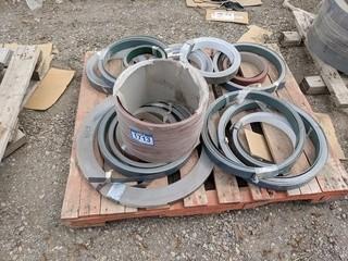 Lot of Assorted Tin Edging In Misc. Colors & Sizes.