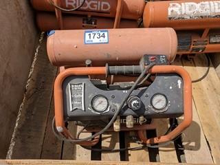 Ridgid 4.5 Gal Twin Tank Air Compressor.