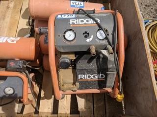 Ridgid 5 Gal Twin Tank Air Compressor.