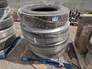 (4) Assorted Retread Truck Tires.